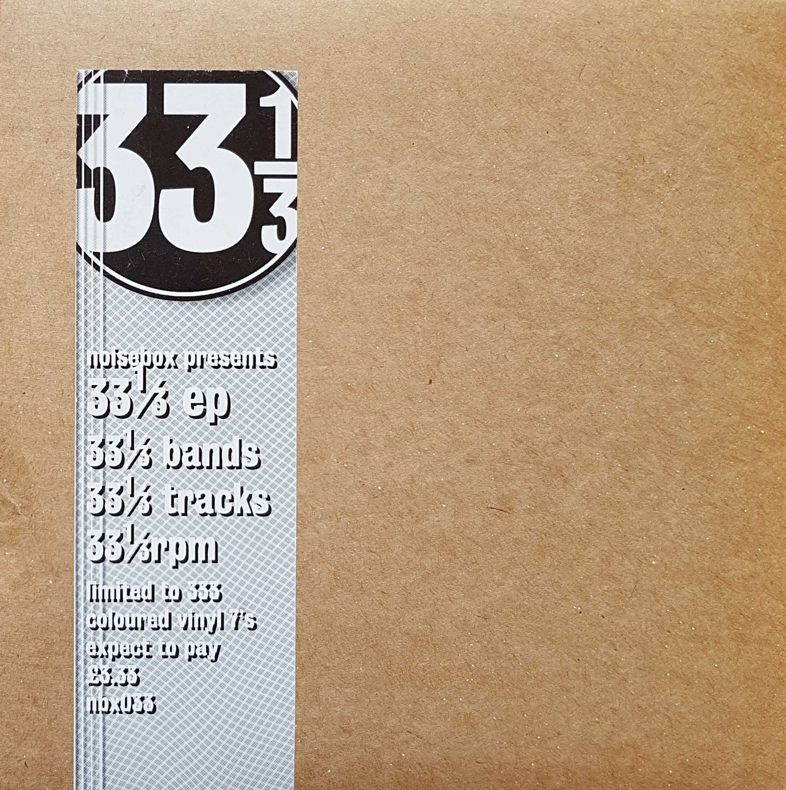 Picture of NBX 033 33  ep by artist Various